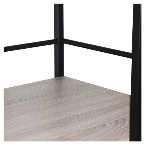 Стол на металлокаркасе BRABIX "LOFT CD-005", 1200х520х1200 мм, 3 полки, цвет дуб антик, 641222