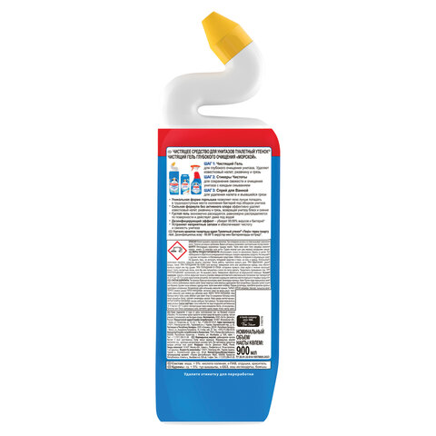 Средство для уборки туалета 900 мл ТУАЛЕТНЫЙ УТЕНОК "Морской", 696893