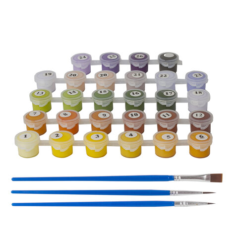 Картина по номерам 40х50 см, ОСТРОВ СОКРОВИЩ "Подсолнухи", на подрамнике, акриловые краски, 3 кисти, 662483