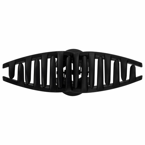 Краб для волос 11 см, soft-touch, чёрный, MONTE VITA (МОНТЕ ВИТА), 457006