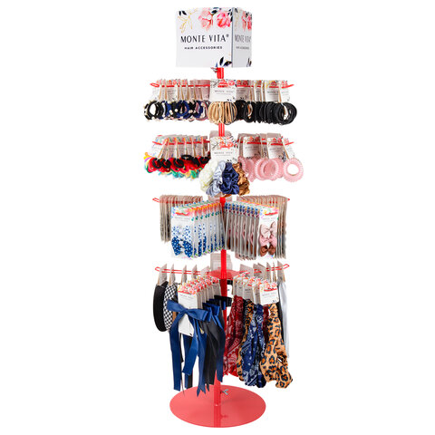 Стойка-вертушка настольная MONTE VITA (МОНТЕ ВИТА), 108х44см, 4 ряда, 22 крючка, 507506