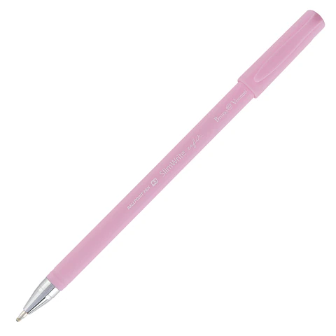 Ручка шариковая BRUNO VISCONTI "SlimWrite", "Zefir", СИНЯЯ, корпус ассорти, узел 0,5 мм, линия письма 0,3 мм, 20-0204