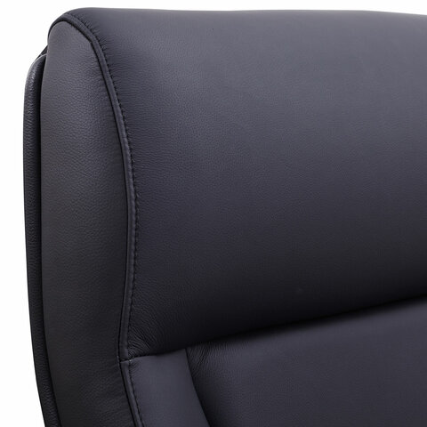 Кресло HAWASAN (ХАВАСАН) "Overlord EX-770", мультиблок, дерево, натуральная кожа, черное, 532934