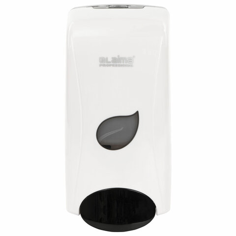 Дозатор для жидкого мыла LAIMA PROFESSIONAL ECO, НАЛИВНОЙ, 1 л, белый, ABS-пластик, 606551