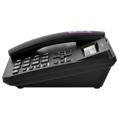 Телефон TEXET TX-264, АОН, спикерфон, тональный / импульсный режим, часы / будильник, SOS, повтор, черный, 127218