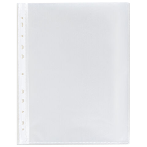 Папки-файлы перфорированные А4 BRAUBERG "EXTRA 900", КОМПЛЕКТ 50 шт., матовые, ПЛОТНЫЕ, 90 мкм, 229669