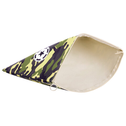 Папка для тетрадей ПИФАГОР А4, 1 отделение, ПВХ, на молнии, ассорти "Camouflage", 32x23 см, 273830