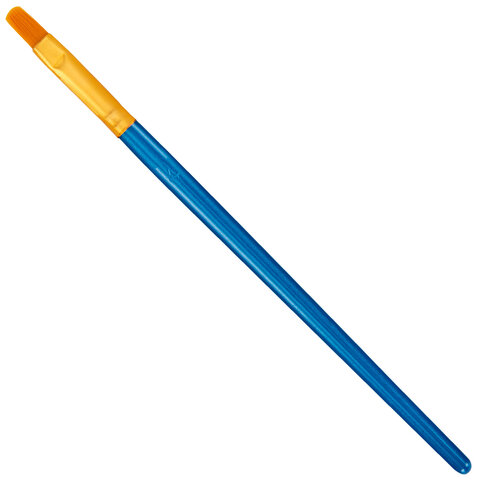 Кисти набор 10 шт., синтетика, синие, № 2/0-8 (Круглые; Овальные; Плоские; Лайнеры), WBZ (ВБЗ), 201085