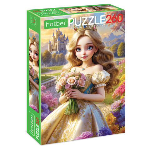 Пазл картонный "ВОЛШЕБНЫЕ МИРЫ" 260 элементов АССОРТИ, 220х330 мм, HATBER