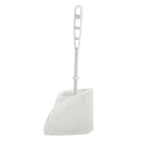 Ершик для унитаза с подставкой, угловой, "Блеск", белый мрамор, IDEA, М 5012