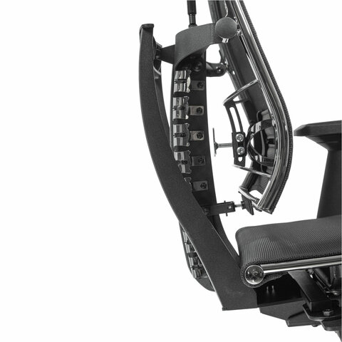 Кресло МЕТТА "YOGA" Y 4DF B2-5D, адаптивная спинка, 3D-подголовник, сверхпрочная сетка, черное