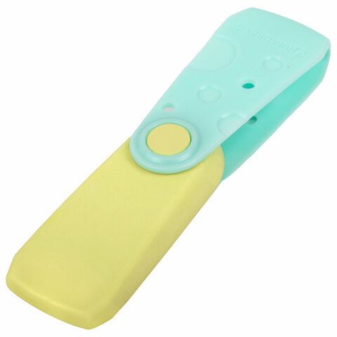Ластик BRAUBERG "ULTRA PASTEL", 57х24х15 мм, пастельные цвета ассорти, бирюзовый пластиковый держатель, 272688