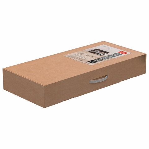 Банкетка для обуви "Торонто-23S", 670х300х490 мм, 2 полки, металл/ткань, черная/серая, БТ23СЧС