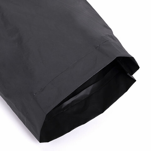 Дождевик плащ черный на кнопках, EVA, многоразовый прочный, чехол в комплекте, универсальный размер, SHAMAANI (ШАМААНИ), 610932