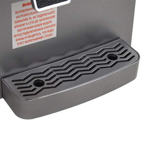 Кулер для воды SONNEN TSE-02GP, настольный, НАГРЕВ/ОХЛАЖДЕНИЕ ЭЛЕКТРОННОЕ, 2 крана, серебристый, 455745