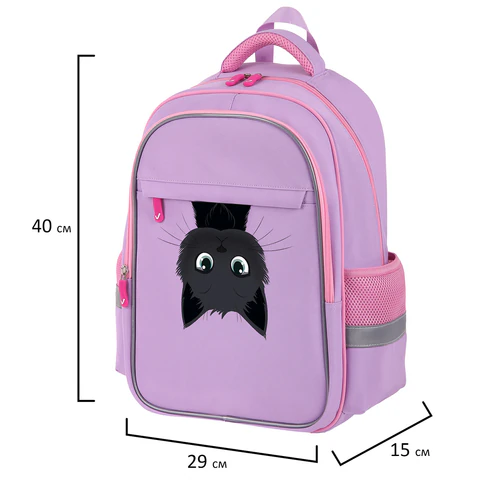 Рюкзак BRAUBERG FAVOUR, 2 отделения, 3 кармана, "Hide and seek", 40х29х15 см, 273122