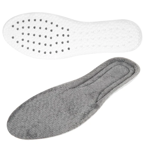 Стельки для обуви ЗИМНИЕ УТЕПЛЕННЫЕ, материал PU PRO, размер RU 39-44 / EU 40-45, с линиями выреза, SHEGRA (ШЕГРА), 700758