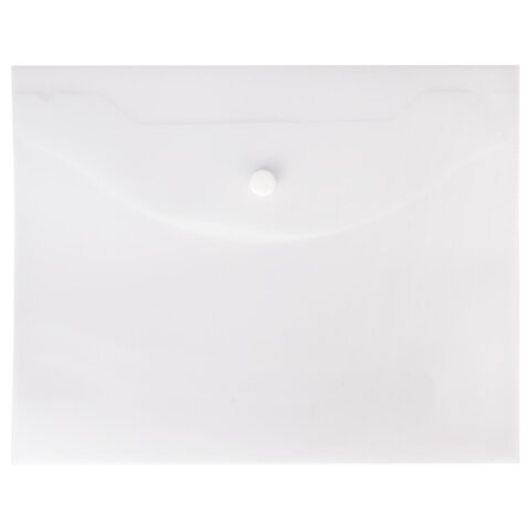 Папка-конверт с кнопкой МАЛОГО ФОРМАТА, А5, BRAUBERG "UNIVERSAL", прозрачная, 0,15 мм, 273065