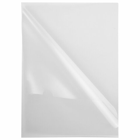 Папка-уголок жесткая А4 BRAUBERG UNIVERSAL, прозрачная, 0,15 мм, 273049