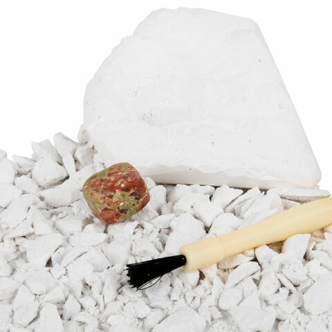 Набор для раскопок "Минералы", 12 видов, карточки, инструменты, BRAUBERG KIDS, 665129