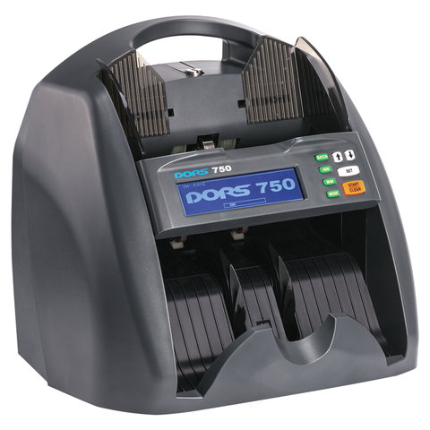 Счетчик-сортировщик банкнот DORS 750, 1500 банкнот/мин, УФ, фасовка, FRZ-042906