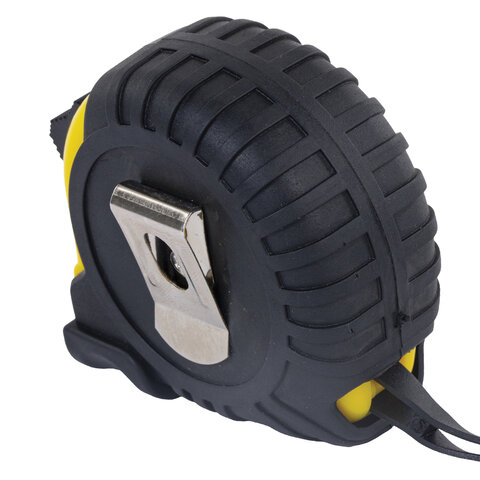 Рулетка измерительная 5 м х 19 мм, обрезиненный корпус, с фиксатором, RABBITEX (РАББИТЕКС) Standard, 671349