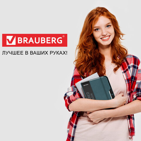 Блокнот А5 (162х218 мм), BRAUBERG "NOTE", под кожу софт-тач, с резинкой, 80 л., клетка, светло-серый, 113441