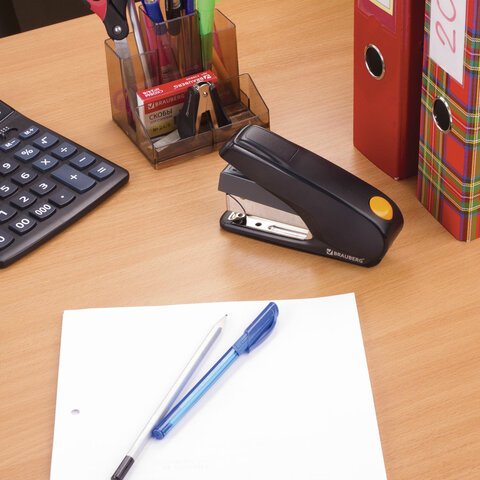 Степлер ЭНЕРГОСБЕРЕГАЮЩИЙ №24/6 - 24/8 BRAUBERG "Easy Press", до 40 листов, БЕЗ УСИЛИЙ, 228742