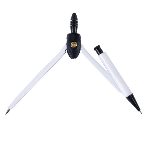 Готовальня ПИФАГОР, 8 предметов: циркуль 120 мм, чертежные принадлежности, металлический пенал, 210859