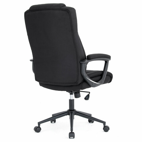 Кресло BRABIX PREMIUM "Adagio EX-551", ткань, пятилучие металл, черное, 532938