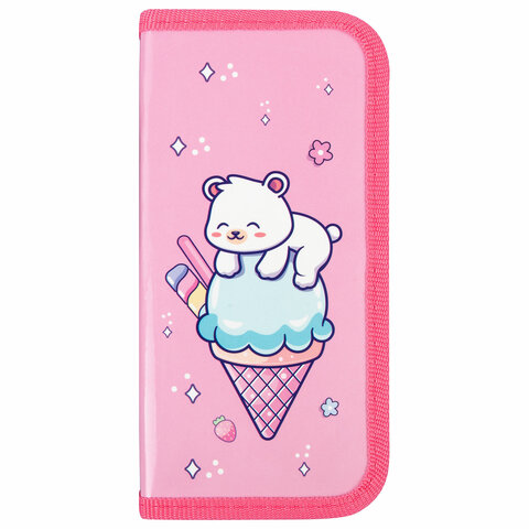 Пенал ПИФАГОР, 1 отделение, ламинированный картон, 19х9 см, "Bear attack", 272244