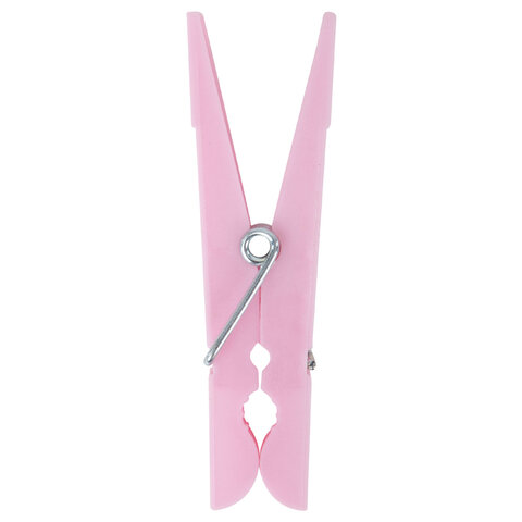 Прищепки бельевые 7,4 см, КОМПЛЕКТ 20 штук, пластик, ассорти, PRIMILA (ПРИМИЛА) STANDARD, 700517