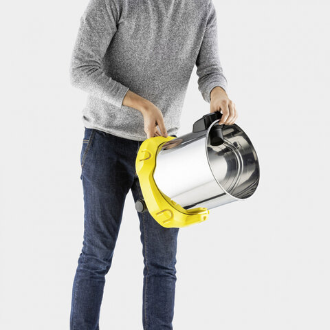 Пылесос хозяйственный KARCHER WD 3 PS, мусоросборник 17 л, мощность 1000 Вт, желтый, 1.628-190.0