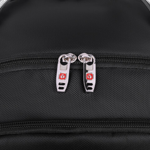 Рюкзак GERMANIUM UPGRADE Max, 3 отделения, отделение для ноутбука, USB-порт, UP-5, черный, 49х34х24 см, 271669