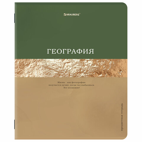 Тетради предметные, КОМПЛЕКТ 12 ПРЕДМЕТОВ, 48 л., матовая ламинация, фольга, BRAUBERG "GOLDY", 405178