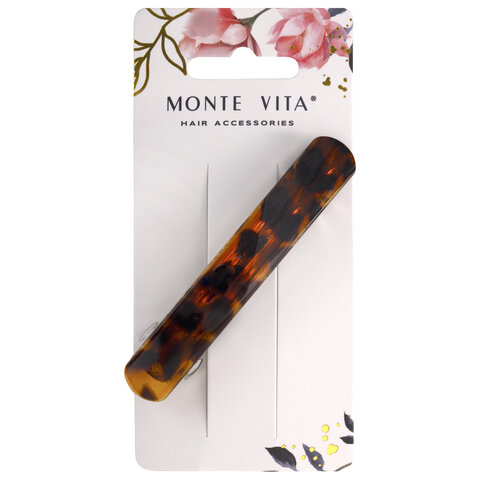 Заколка для волос 9 см, автомат, глянцевый, АССОРТИ, MONTE VITA (МОНТЕ ВИТА), 457086