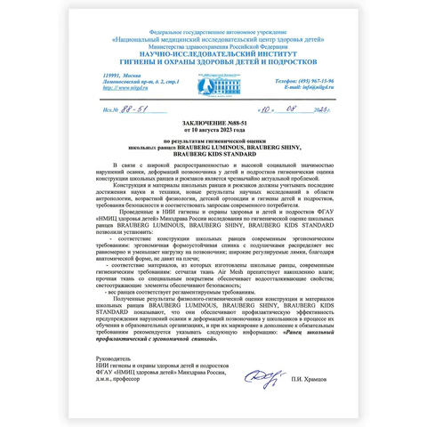 Ранец BRAUBERG SHINY, 2 отделения, с брелком, "Cheerful", 38х28х14 см, 270697