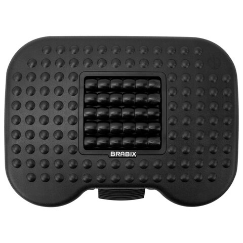 Подставка для ног BRABIX "Ultra 2" 44х34 см, массажер, регулировка высоты и угла наклона, 533037