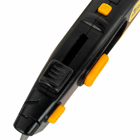 Нож универсальный мощный, BRAUBERG METALLIC PRO, автофиксатор, функция автовозврата, 238737