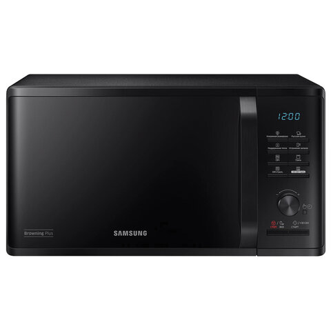 Микроволновая печь SAMSUNG MG23K3515AK/BW, объем 23 л, мощность 800 Вт, электронное управление, черная