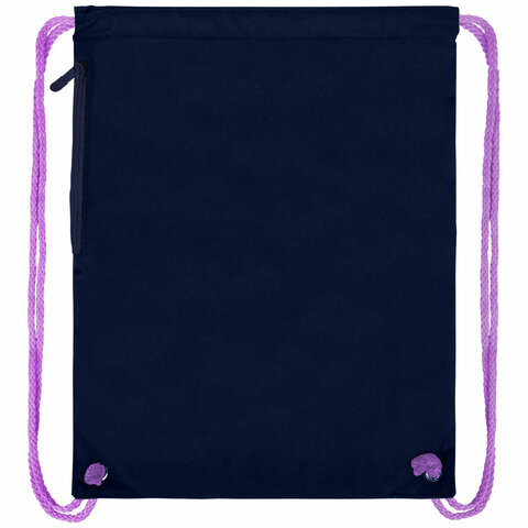 Мешок для обуви BRAUBERG PREMIUM, карман, подкладка, светоотражайка, 43х33 см, "Night catcher", 273442