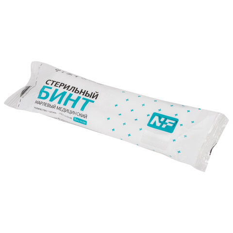 Бинт марлевый стерильный 14 см х 7 м, плотность 32(±2) г/м2, индивидуальная упаковка, NF