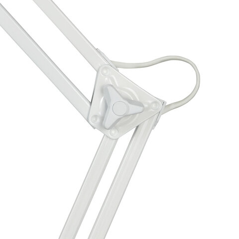 Настольная лампа светильник Дельта на струбцине, ЛЮМИНЕСЦЕНТНАЯ, цоколь 2G7, 11 Вт, белый