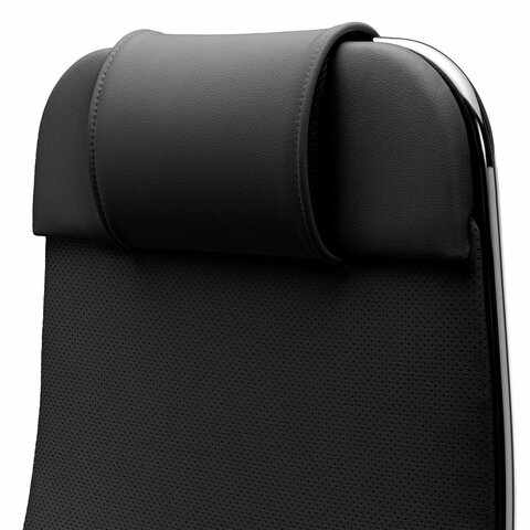 Кресло офисное МЕТТА "SAMURAI" K-1, экокожа, черное