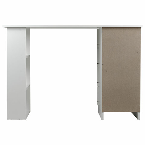 Стол письменный/компьютерный BRABIX "Scandi CD-016", 1100х500х750 мм, 4 ящика, белый, 641891, ЦБ013707-1