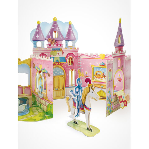 Книга-конструктор 3D-домик с наклейками, 36 стр., 33,5х24 см, АССОРТИ, МОЗАИКА-СИНТЕЗ