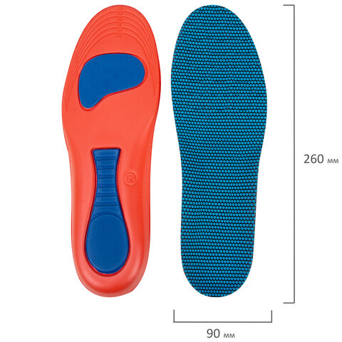 Стельки для обуви с супинатором АНАТОМИЧЕСКИЕ, материал EVA PRO, размер RU 34-39 / EU 35-40, с линиями выреза, SHEGRA (ШЕГРА), 700772