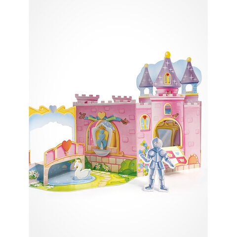 Книга-конструктор 3D-домик с наклейками, 36 стр., 33,5х24 см, АССОРТИ, МОЗАИКА-СИНТЕЗ