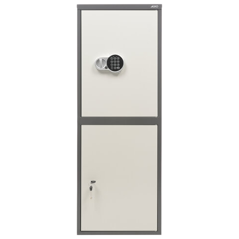 Шкаф металлический для документов AIKO "SL-125/2ТEL" ГРАФИТ, 1252х460х340 мм, 31 кг, S10799132902