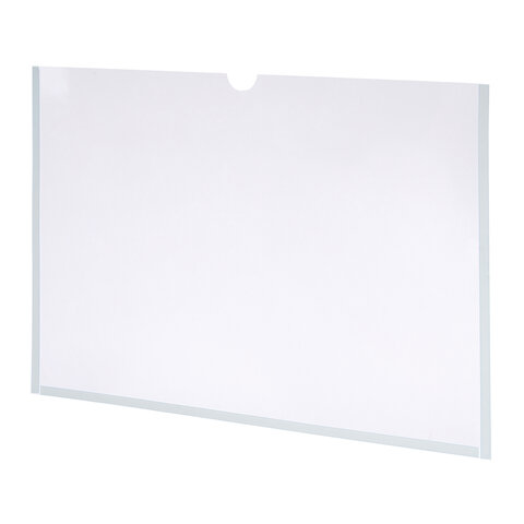 Карманы информационные самоклеящиеся, А4, горизонтальные, КОМПЛЕКТ 10 шт., ПЭТ, 0,3 мм, STAFF, 291281